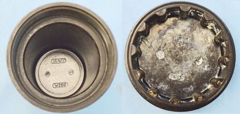  INERT DEACTIVATED, WW2, German No 79A, EiZtZ 79A Electrical Pyrotechnic Bomb Fuze, Safety Cap & Bakelite Transit Container. - O 2211 INERT DEACTIVATED, WW2, German No 79A, EiZtZ 79A Electrical Pyrotechnic Bomb Fuze, Safety Cap & Bakelite Transit Container. - O 2211  Other Ammunition