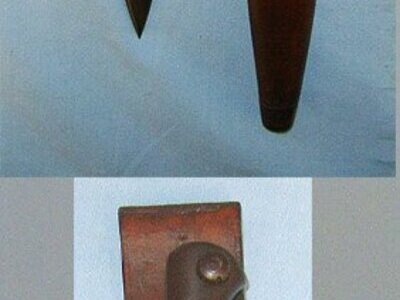 1907 British WD 1903 Pattern Sword Bayonet To ‘U.C. O.T.C.’ (University College School Officer Training Corps) & Rare Land Pattern Scabbard With Integral Leather Frog. Sn 23397 Bayonet