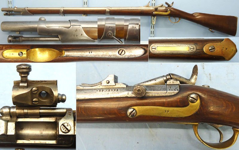 Kjøbenhavns Tøjhus (Copenhagen Arsenal) Danish, Model M1848/65 Snider Conversion (17.5x28R) of the Model1848 Bagladeriffel Pillar Breech Percussion Obsolete Calibre Rifle. Sn - 22426:33 Single Shot Obsolete Rifle
