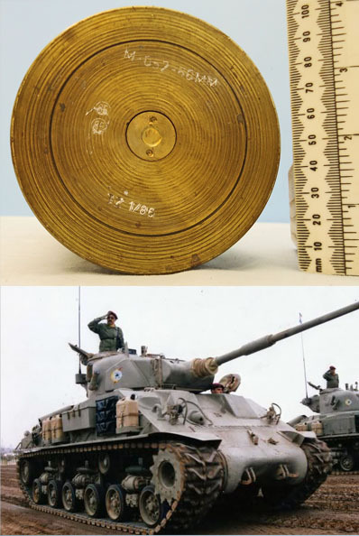  INERT DEACTIVATED. Israeli Mint 60MM (60x410R) HVMS HE (High Explosive) Dummy Tank Round. - O 1659 INERT DEACTIVATED. Israeli Mint 60MM (60x410R) HVMS HE (High Explosive) Dummy Tank Round. - O 1659  Other Ammunition