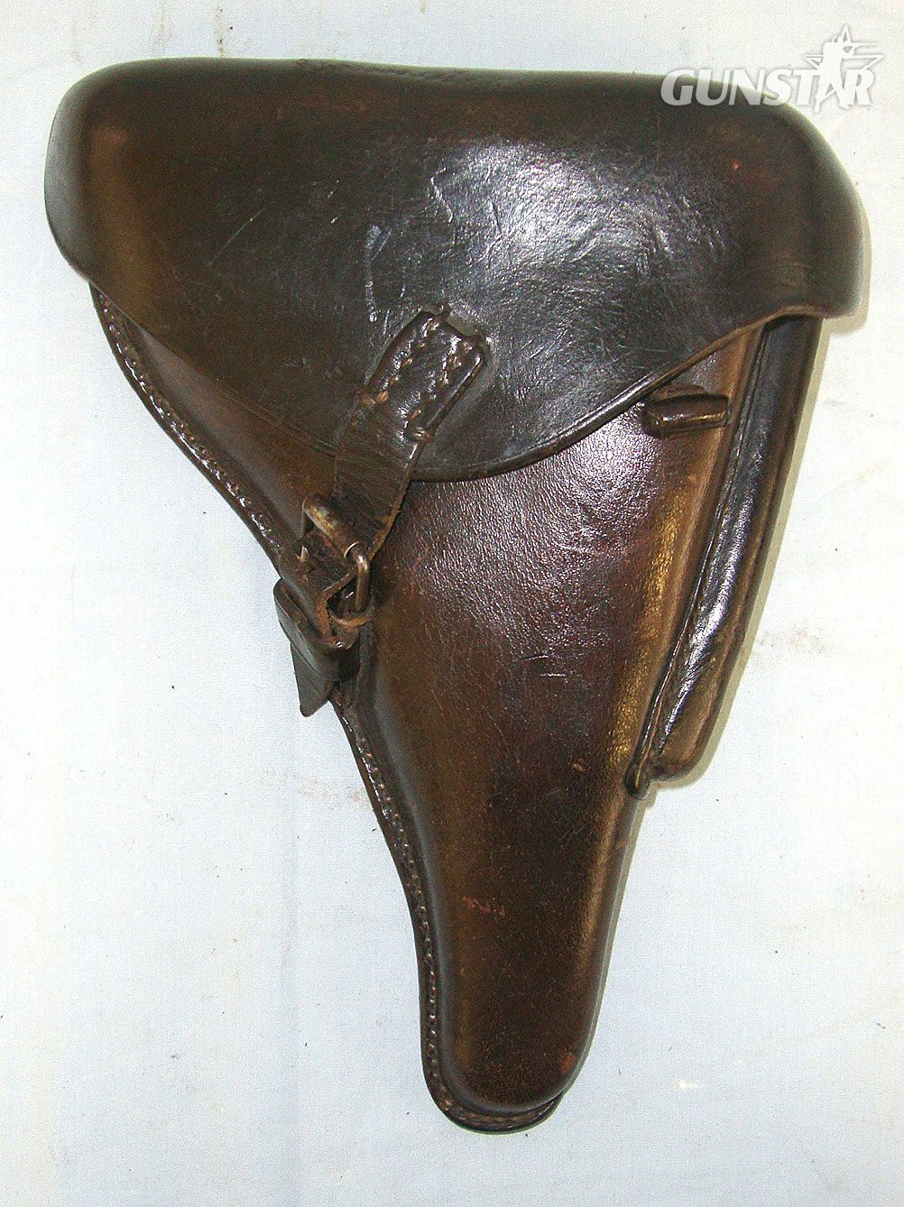 WW2 1941 Dated Nazi German Maker Code ‘cdg’ Auwaerter u. Bubeck KG, Lederwarenfabrik, Stuttgart Army Officer’s Leather Hard Case Holster  For Luger PO8 9mm Parabellum Pistols. Sn 23651 Care & Storage in 