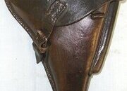 WW2 1941 Dated Nazi German Maker Code ‘cdg’ Auwaerter u. Bubeck KG, Lederwarenfabrik, Stuttgart Army Officer’s Leather Hard Case Holster  For Luger PO8 9mm Parabellum Pistols. Sn 23651 Care & Storage