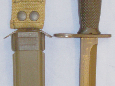 Mint* ‘M7’ Colt 62316 Marked Bayonet and U.S M8A1 Scabbard Made in West Germany. BAYO 337. Bayonet