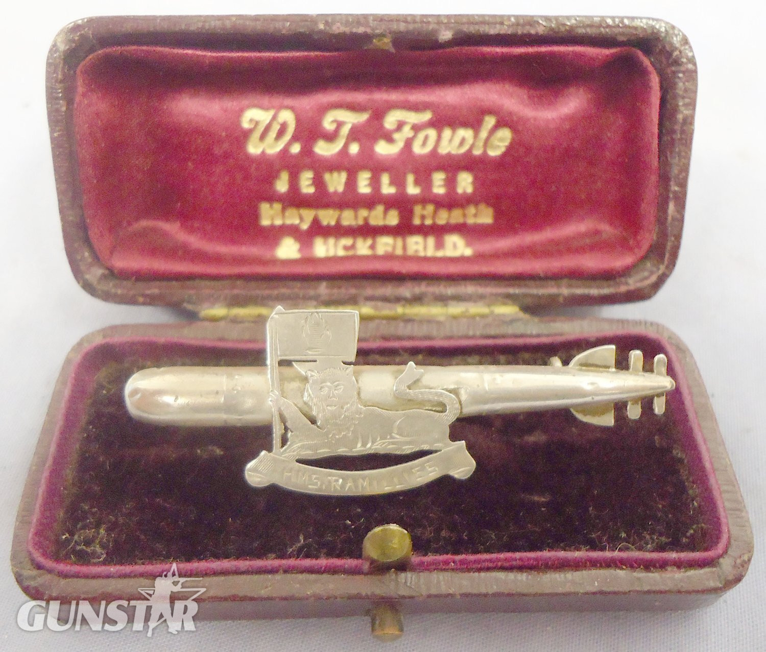VERY RARE* Cased, British WW1 HMS Ramillies Torpedo Crew 1916 Sterling Silver Hallmarked Sweetheart Brooch. Sn 15381 VERY RARE* Cased, British WW1 HMS Ramillies Torpedo Crew 1916 Sterling Silver Hallmarked Sweetheart Brooch. Sn 15381 Antique & Militaria in 