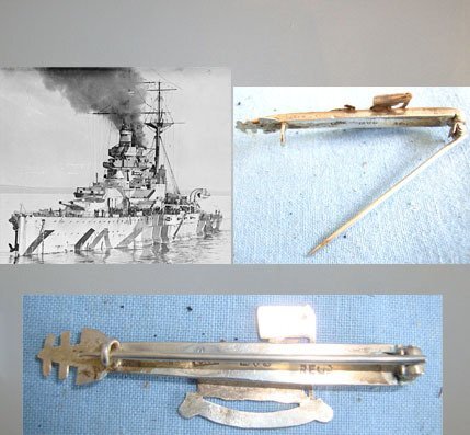 VERY RARE* Cased, British WW1 HMS Ramillies Torpedo Crew 1916 Sterling Silver Hallmarked Sweetheart Brooch. Sn 15381 VERY RARE* Cased, British WW1 HMS Ramillies Torpedo Crew 1916 Sterling Silver Hallmarked Sweetheart Brooch. Sn 15381 Antique & Militaria - {CATEGORY} in 