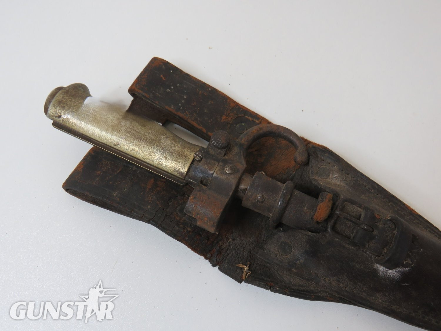 French 1st Pattern Lebel M1886 Bayonet + Frog Bayonet