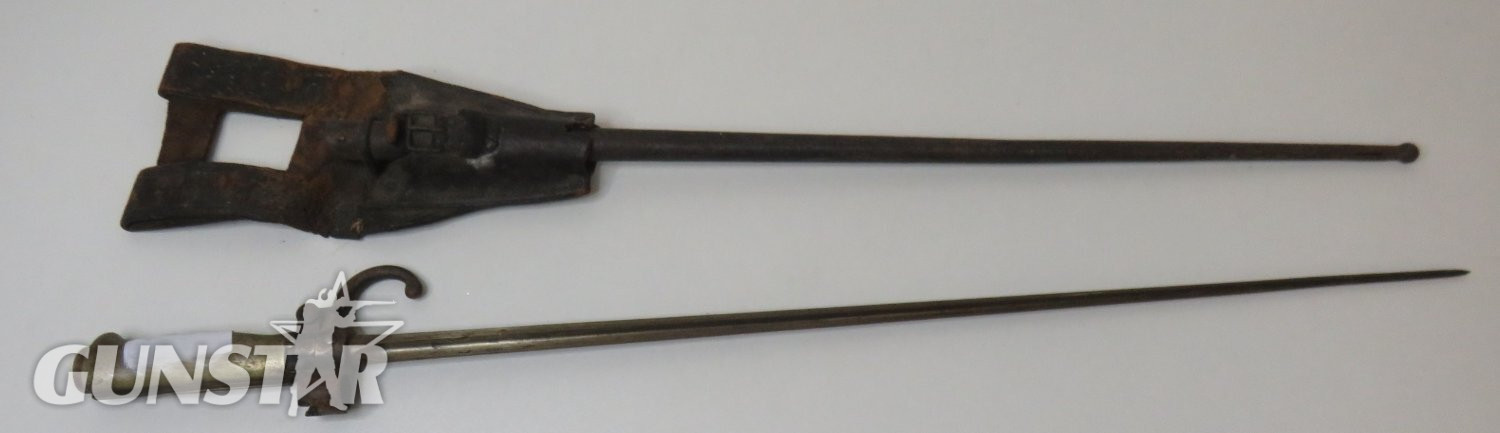  French 1st Pattern Lebel M1886 Bayonet + Frog Bayonet
