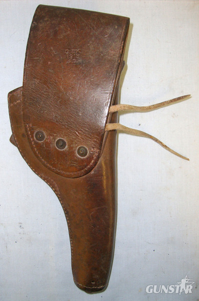  WW1 1918 U.S. Army G & K (Graton & Knight) Leather Holster For Smith & Wessson & Colt .38 Calibre 4” Barrel Service Revolvers With ‘A.G’ Army Inspector’s Mark Other Accessory