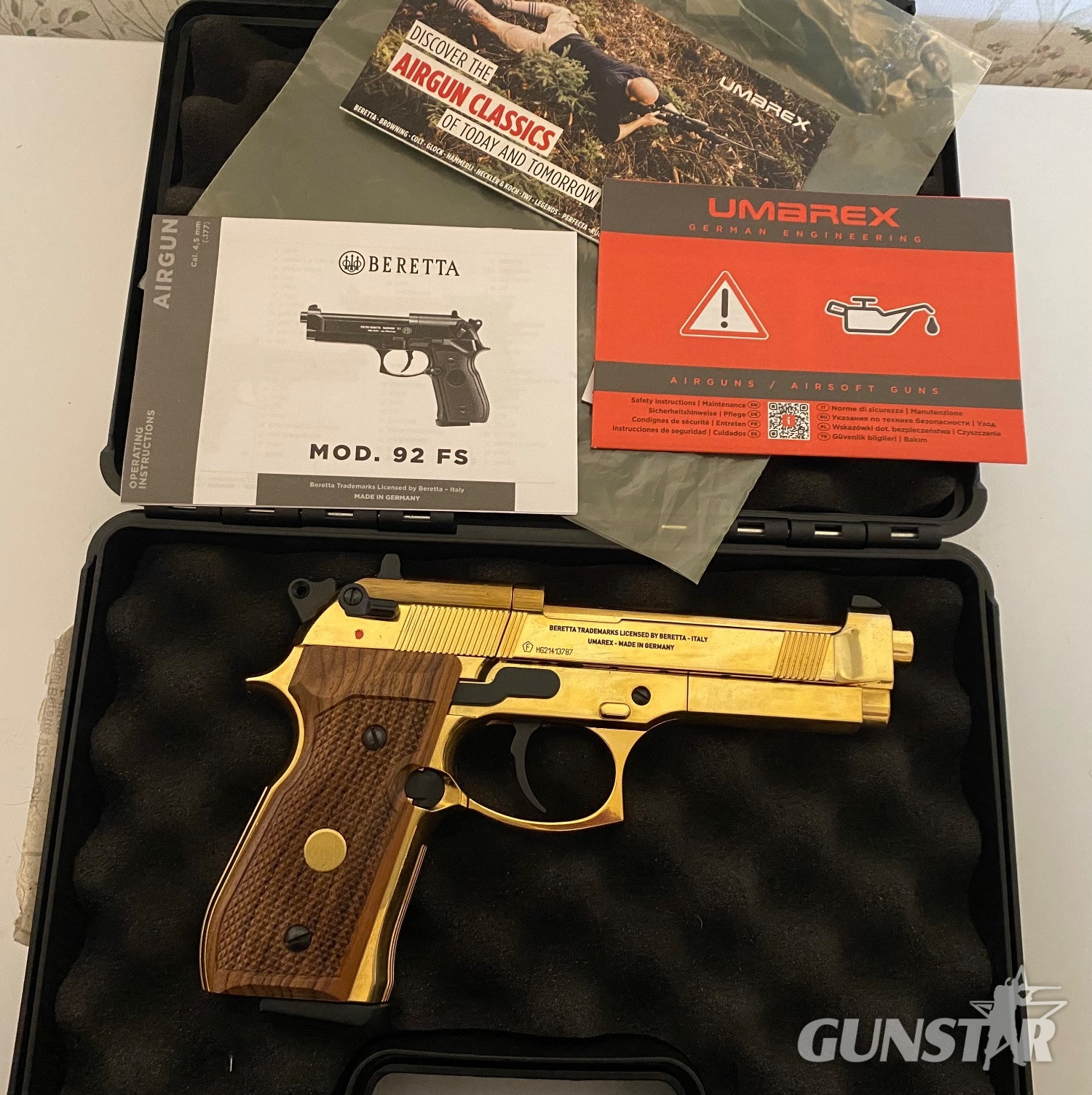 Beretta 92FS Gold Edition  .177