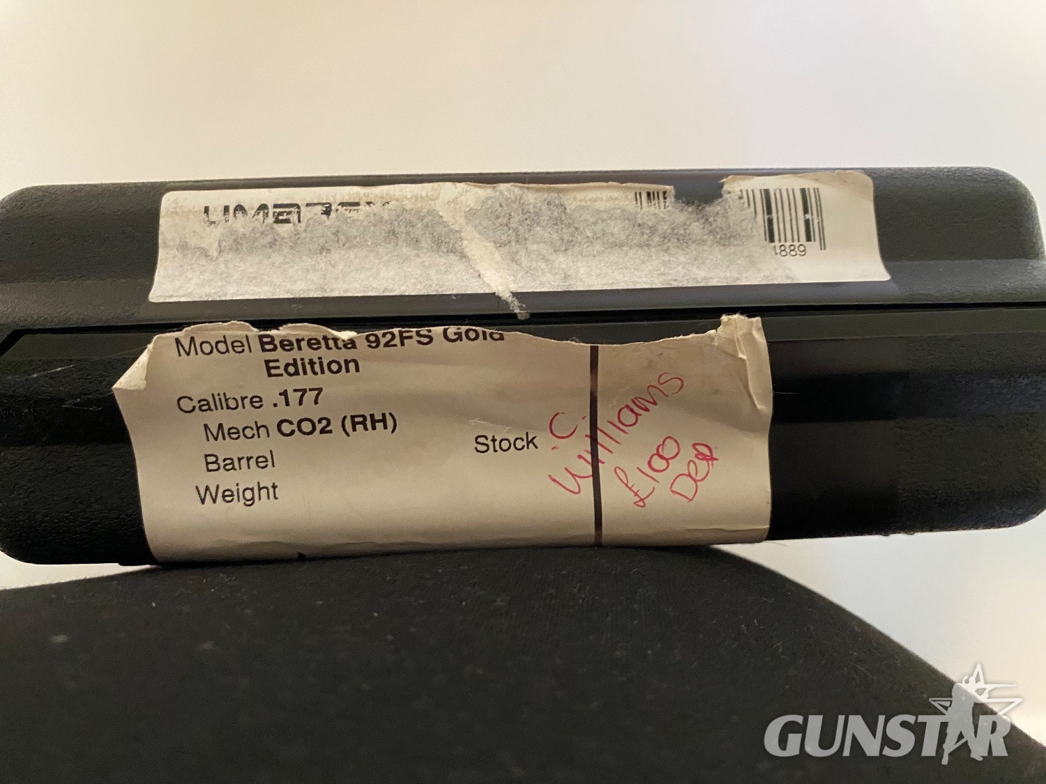 {CATEGORY} - Beretta 92FS Gold Edition  .177 in 