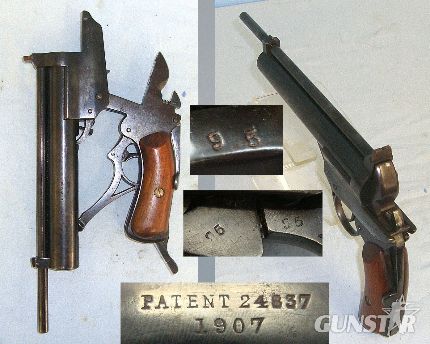 RARE*ONE Of ONLY 1200*MATCHING NUMBERS*POSSIBLE FACTORY SPECIAL ORDER WALNUT GRIPS*British Westley Richards & Co Ltd 2nd Variant Large Frame ‘Highest Possible’ .177 Calibre Air Pistol. Sn 23656 air pistol .177