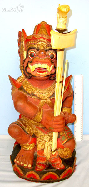 Bali / Indonesian Native Kris Dagger With Antique Ivory Hilt, Hand Forged Acid W Other Blade in 