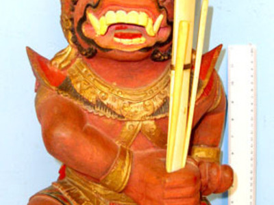 Bali / Indonesian Native Kris Dagger With Antique Ivory Hilt, Hand Forged Acid W Other Blade