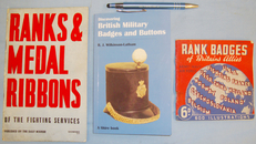 Three Handbooks on British Military Rank Badges and Medal Ribbons. BO 451. Three Handbooks on British Military Rank Badges and Medal Ribbons. BO 451. Other Accessory