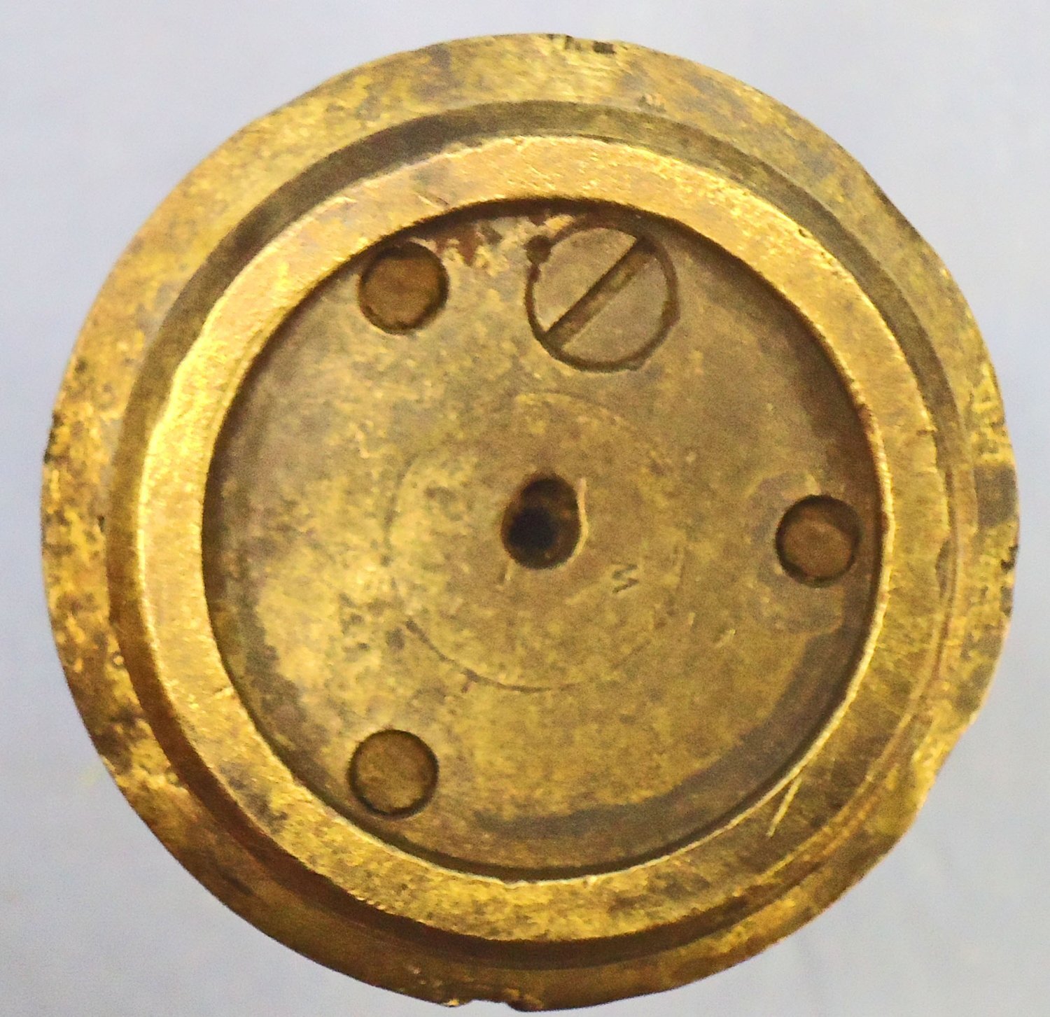 INERT DEACTIVATED. Scarce, Unfired, WW2 era, German Instruction / Drill ZtZ.S/60* Brass Clockwork Time Fuze. - O 2148 INERT DEACTIVATED. Scarce, Unfired, WW2 era, German Instruction / Drill ZtZ.S/60* Brass Clockwork Time Fuze. - O 2148  Other Ammunition