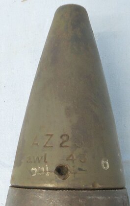 {CATEGORY} - INERT DEACTIVATED. Rare Unfired German WW2 King Tiger 8.8cm (88 x 822R) High Explosive (HE) Round for the KwK43 Gun And the PaK43 Anti Tank Guns complete with its Original Wooden Transit Case. Sn - 22308 INERT DEACTIVATED. Rare Unfired German WW2 King Tiger 8.8cm (88 x 822R) High Explosive (HE) Round for the KwK43 Gun And the PaK43 Anti Tank Guns complete with its Original Wooden Transit Case. Sn - 22308  Other Ammunition