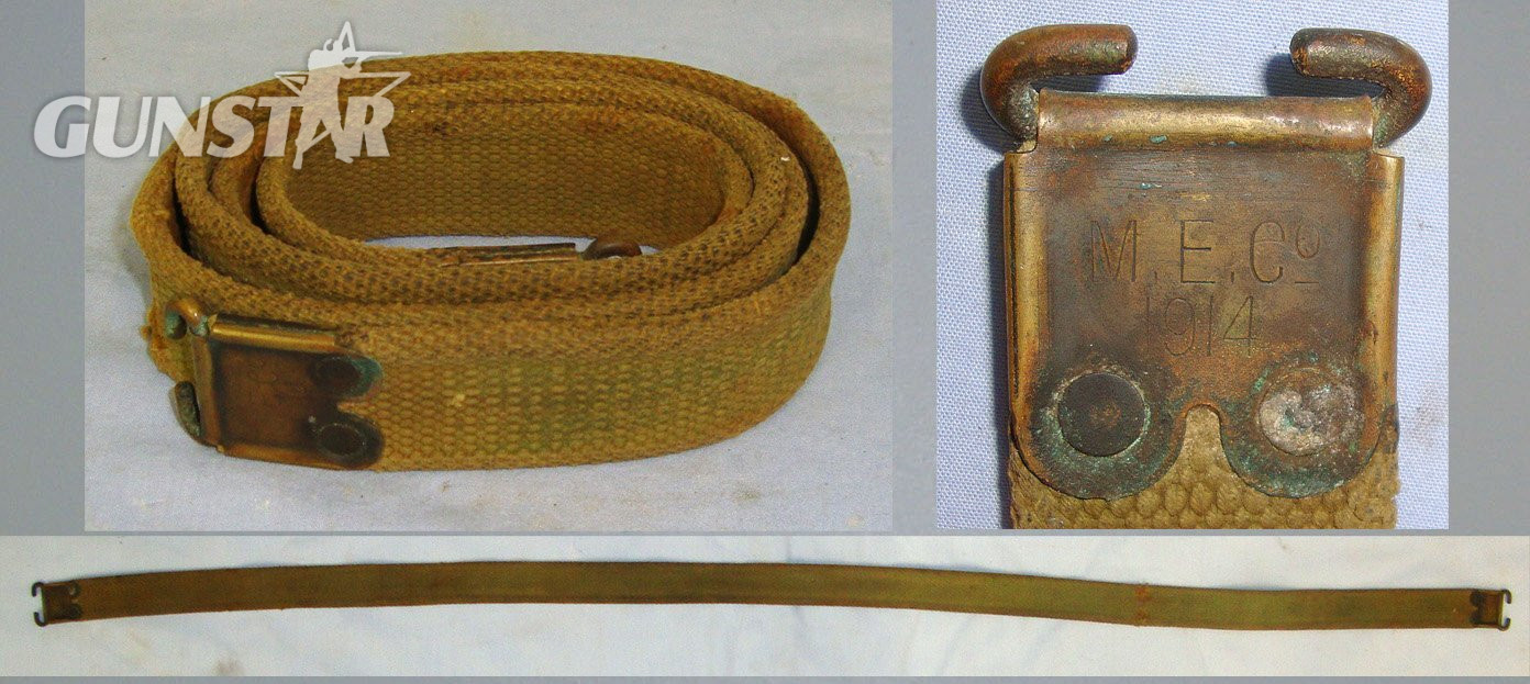 ORIGINAL**EARLY WW1**1914 Dated British ME Co (Mills Equipment Company) Webbing Sling For SMLE Bolt Action .303 Calibre Rifles. MISC 1008  Other Accessory