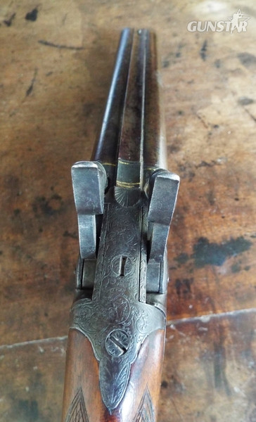 Howdah Pistol Double barrel Howdah .45 Muzzleloader - {CATEGORY} in 