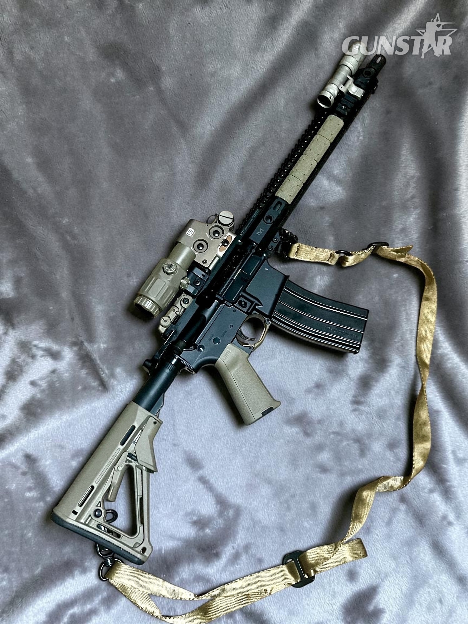 Guncraft M4 / AR15 Semi-Auto .22 Winchester Magnum Rimfire (.22 WMR) Rifle in 