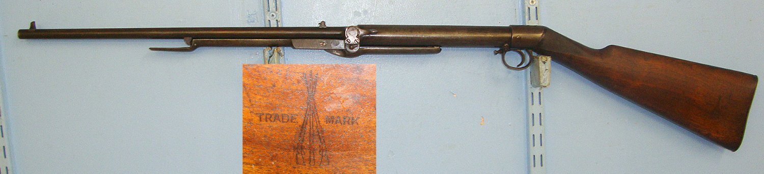  1908-1914 BSA Lincoln Jeffries Patent Improved Model D .177 Calibre Pistol Straight Hand Stock Variant Underlever Air Rifle With Correct ‘Bayonet’ Catch Lever & Correct Cylinder Markings. AI 604 air rifle .177