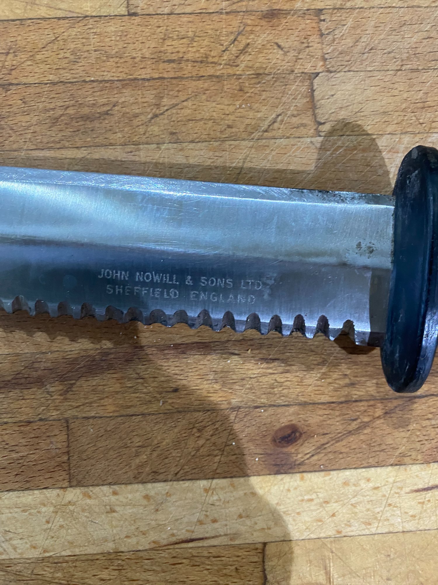 John Nowill & Sons Ltd Royal Navy divers knife with sheath Knive - {CATEGORY}