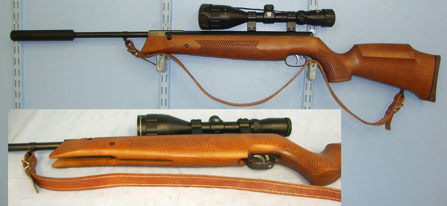  MINT**German Weihrauch HW80K Hull Cartridge Import .177 Calibre Break Action Hunting Air Rifle With Sound Moderator / Silencer & Nikko Stirling 3-9x50 AO Mountmaster Telescopic Sight & Sling. Sn 23484:81 air rifle .177