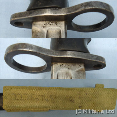  M78 on the other side which denotes manufacture by Elingtons Bayonet