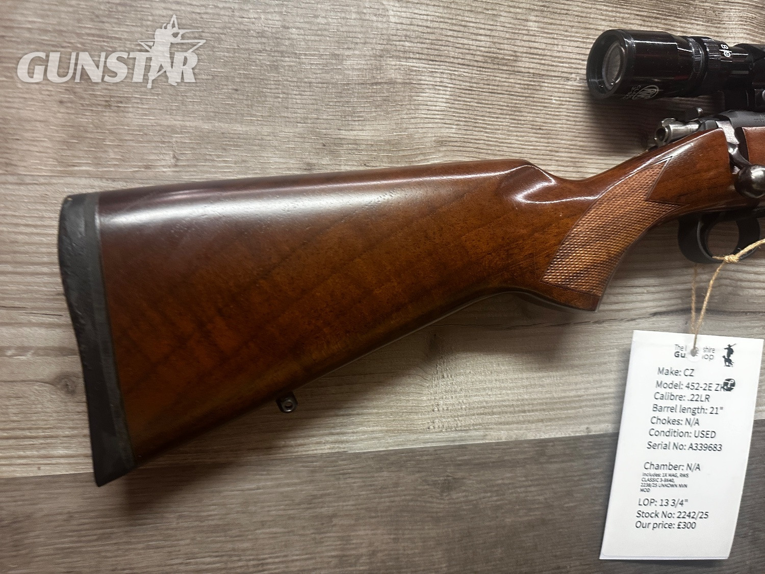 CZ 452-2E-ZKM Bolt Action .22 Long Rifle (.22 LR) Rifle