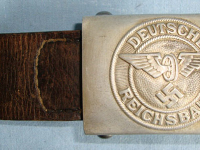 Stefan Merkel, Nurnberg (M34/2) Deutsche Reichsbahn (Railway Protection) Aluminium Buckle RZM Marked ‘M34/2’ (St Clothing