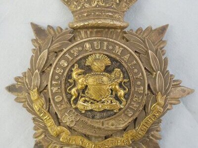 Victorian Officers Silver Gilt ‘Manchester Regiment’ Helmet Plate (Maker Hobson & Sons). 19289:12. Victorian Officers Silver Gilt ‘Manchester Regiment’ Helmet Plate (Maker Hobson & Sons). 19289:12. Antique & Militaria
