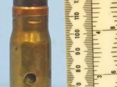 INERT. WW2, 1942 Dated, 20mm Hispano-Suiza (20x110) HS 404, Raleigh Cycles Production, Aircraft Cannon DRILL Round. - O 1869 INERT. WW2, 1942 Dated, 20mm Hispano-Suiza (20x110) HS 404, Raleigh Cycles Production, Aircraft Cannon DRILL Round. - O 1869  Other