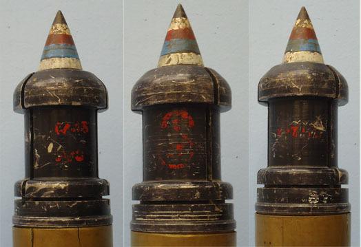  DEACTIVATED INERT. WW2, 1945 dated, Unfired, British 6pr 7cwt (57x441R) APDS/T (Armour Piercing, Discarding Sabot/Trace) Round. - O 1634 DEACTIVATED INERT. This is a rare British WW2 (1945 dated) APDS/T (Armour Piercing, Discarding Sabot/Trace) round for  DEACTIVATED INERT. WW2, 1945 dated, Unfired, British 6pr 7cwt (57x441R) APDS/T (Armour Piercing, Discarding Sabot/Trace) Round. - O 1634 DEACTIVATED INERT. This is a rare British WW2 (1945 dated) APDS/T (Armour Piercing, Discarding Sabot/Trace) round for   Other Ammunition