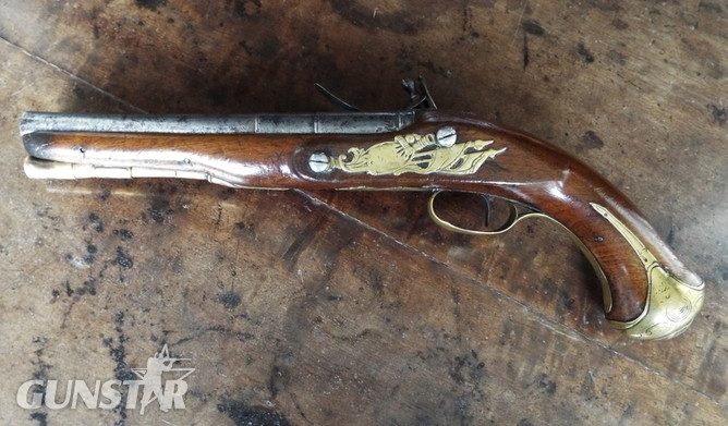  British Flintlock Officers Pistol .60 Cal Muzzleloader Muzzleloader