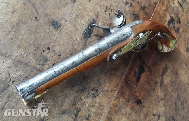 British Flintlock Officers Pistol .60 Cal Muzzleloader Muzzleloader - {CATEGORY} in 