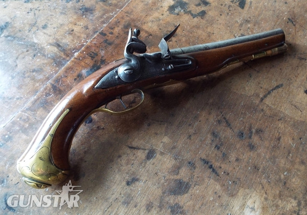 British Flintlock Officers Pistol .60 Cal Muzzleloader Muzzleloader - {CATEGORY}