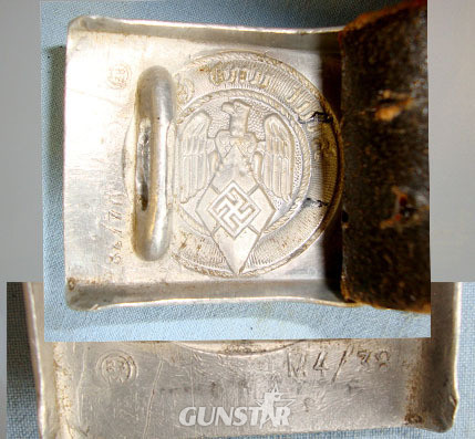  Richard Sieper  ‘M4/38’ Hitler-Jugend (HJ) Hitler Youth 1 Piece Aluminium Buckle RZM Marked ‘M4/38’ (Ric Clothing