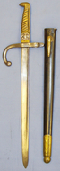 Unique* Chilean M1910 Police Sidearm Converted From French Gras 1874 Bayonet and Steel Scabbard. ED 1047. Bayonet