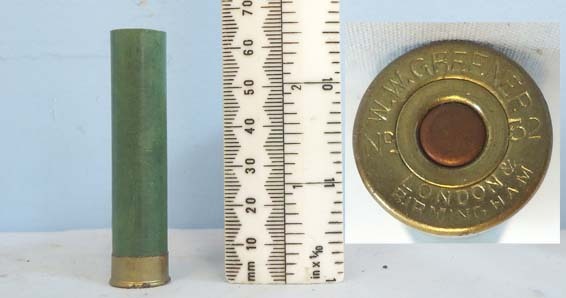 W.W. Greener INERT DEACTIVATED. W.W. Greener 36 Bore Primed Unfired Cardboard Shotgun Cartrid Antique & Militaria