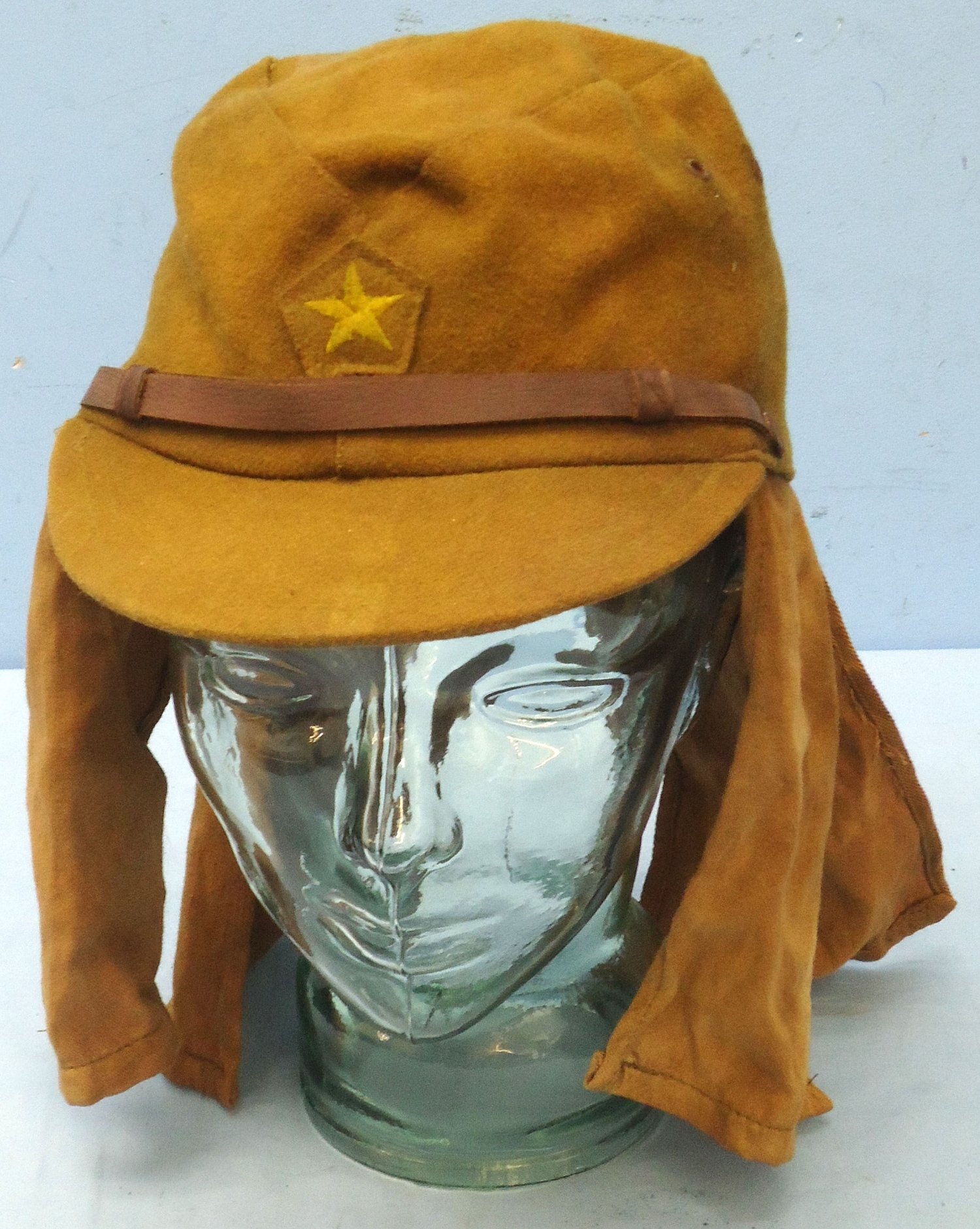  Original WW2 Imperial Japanese Army, Infantryman\'s Field Cap With Neck Flaps. HE 340  Clothing