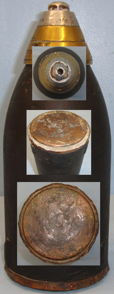  INERT DEACTIVATED. British Early WW1 4 Inch Light Trench Mortor ‘RML’ With No. 3 INERT DEACTIVATED. British Early WW1 4 Inch Light Trench Mortor ‘RML’ With No. 3  Cartridges