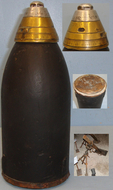 INERT DEACTIVATED. British Early WW1 4 Inch Light Trench Mortor ‘RML’ With No. 3 INERT DEACTIVATED. British Early WW1 4 Inch Light Trench Mortor ‘RML’ With No. 3  Cartridges