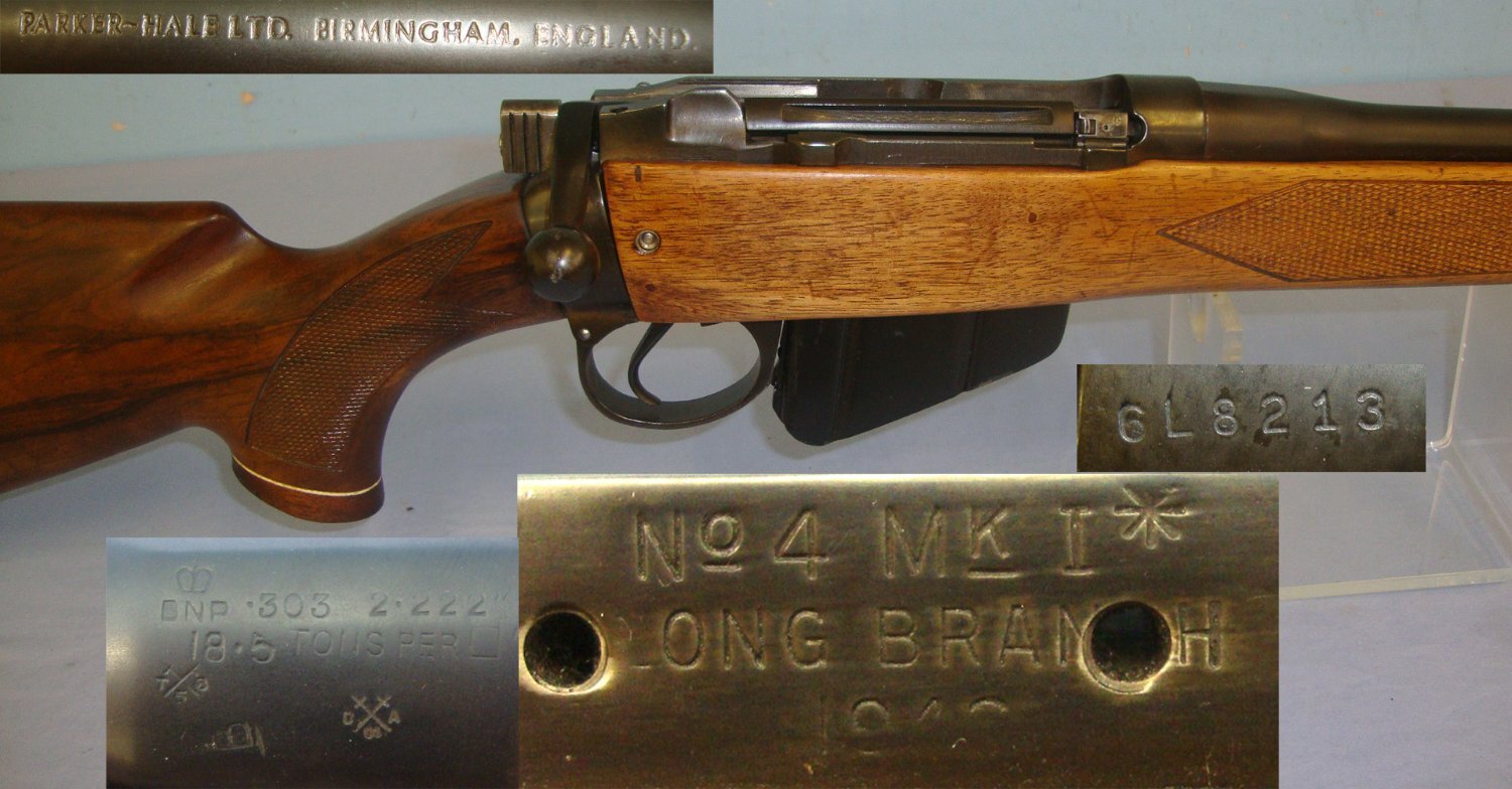  Long Branch Later Sporterised For Hunting With Parker Hale Barrel **EARLY UK 1996 DEACTIVATION CERTIFICATED** D 1554 Bolt Action None Rifle