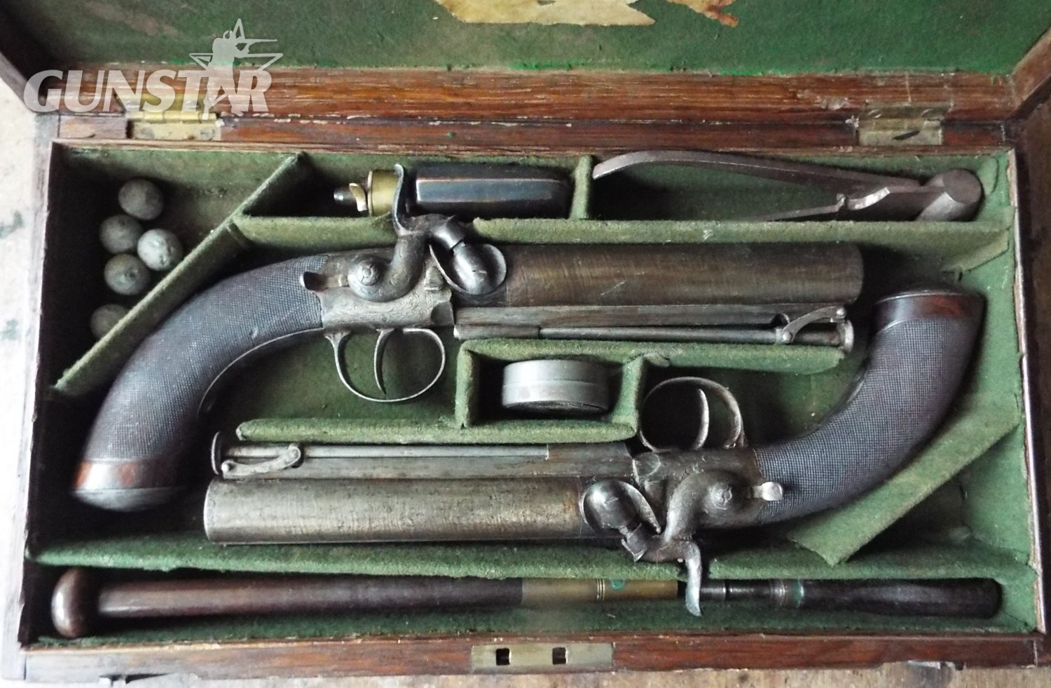 J & W Wood of Manchester Percussion belt pistols .65 Cal Muzzleloader Muzzleloader