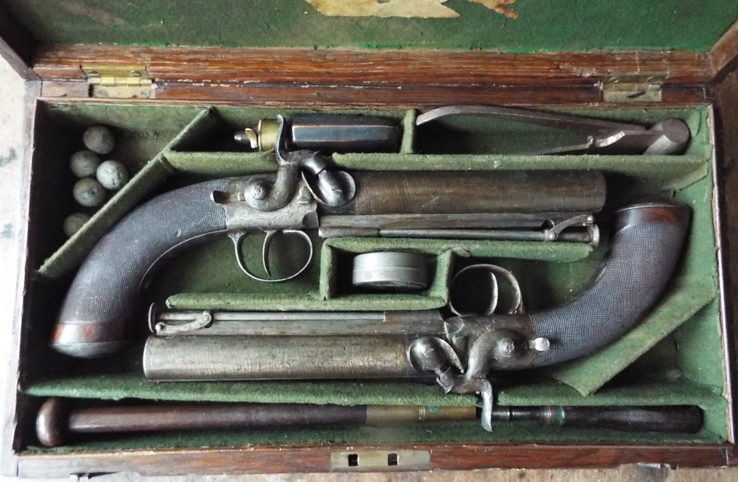 J & W Wood of Manchester Percussion belt pistols .65 Cal Muzzleloader Muzzleloader