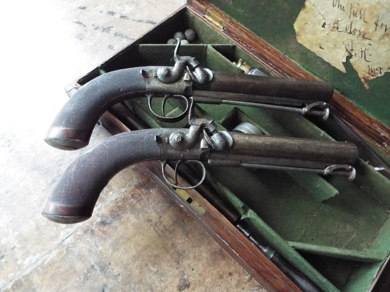  J & W Wood of Manchester Percussion belt pistols .65 Cal Muzzleloader Muzzleloader