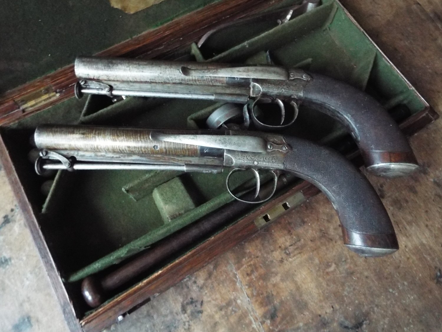 J & W Wood of Manchester Percussion belt pistols .65 Cal Muzzleloader Muzzleloader - {CATEGORY} in 