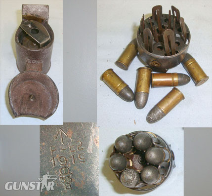  Prideaux Patent 6 Round ‘Rapid Loader’ For Webley .455 Calibre Service Revolvers Rapid Loader’ For Webley .455 Calibre Service Revolvers With 6 Inert Deactivated Antique & Militaria