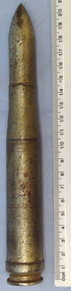 INERT DEACTIVATED. Rare, WW2, 1940 Dated, German 20 mm Flak 38 Soluthern (20x138B) Steel Dummy Round. - O 1755 INERT DEACTIVATED. Rare, WW2, 1940 Dated, German 20 mm Flak 38 Soluthern (20x138B) Steel Dummy Round. - O 1755  Other Ammunition