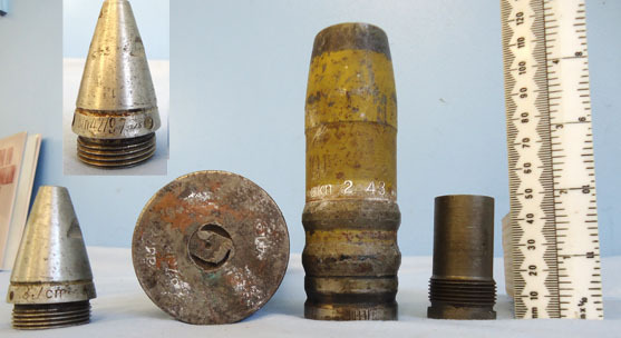  INERT DEACTIVATED Unfired German WW2 1941 Dated 3.7cm SC/30 (37x380R) Round With An Unfired High Explosive Tracer Projectile(HET) . Sn O 1057 INERT DEACTIVATED Unfired German WW2 1941 Dated 3.7cm SC/30 (37x380R) Round With An Unfired High Explosive Tracer Projectile(HET) . Sn O 1057  Other Ammunition