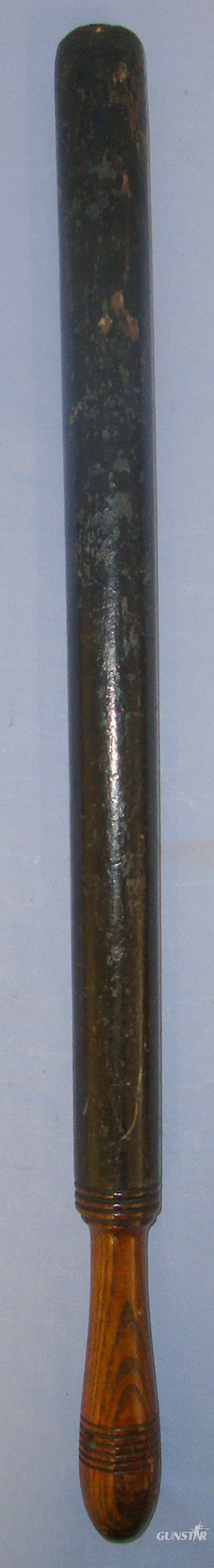  LARGE**Victorian Queen’s Crown Hand Painted Decoration Ebonised Wood Tip Staff / Police Truncheon ‘WR (West Riding Yorkshire)’. Sn 21109  Antique & Militaria